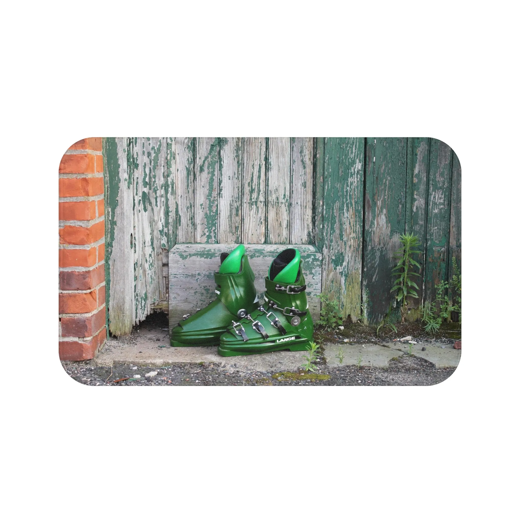 Vintage Ski Boots - Bath Mat