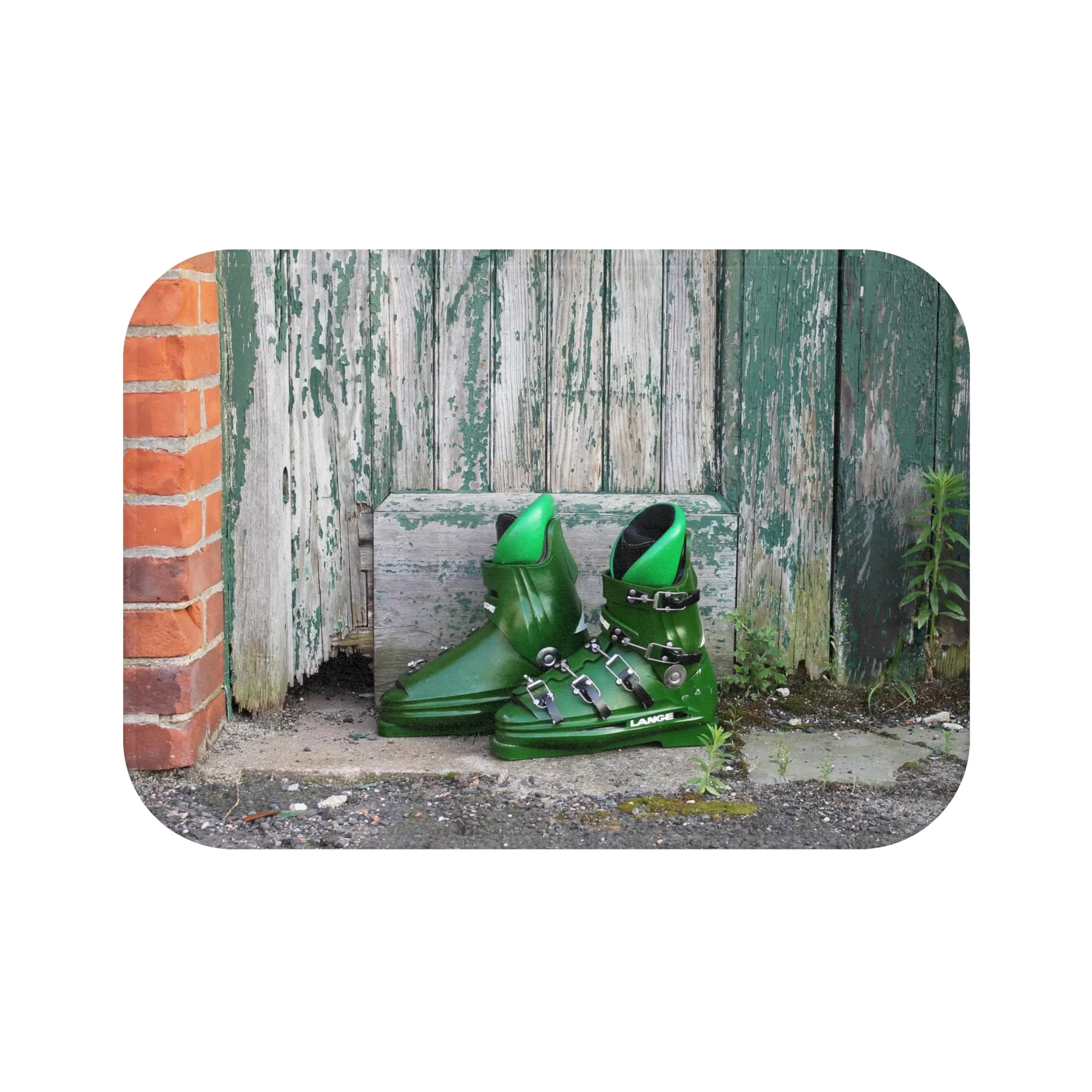 Vintage Ski Boots - Bath Mat