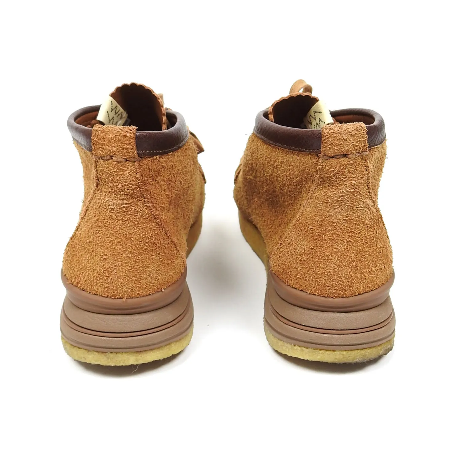 Visvim Beuys Trekker Folk Leather Trimmed Suede Boots Size US11