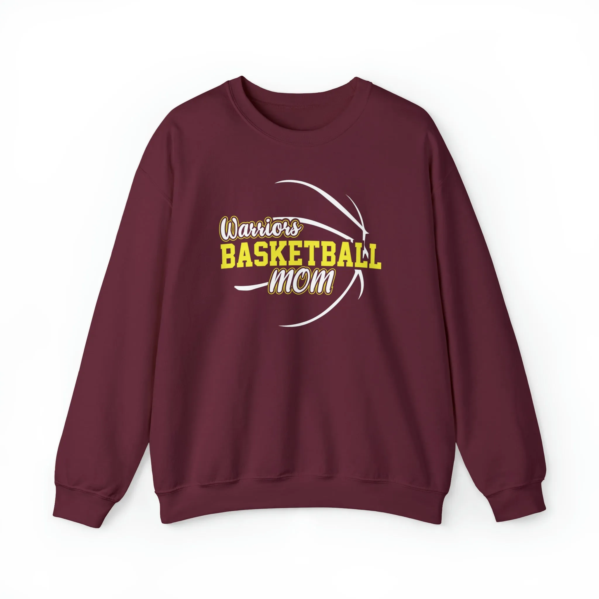 Warriors Basketball Mom Unisex Heavy Blend™ Crewneck Sweatshirt