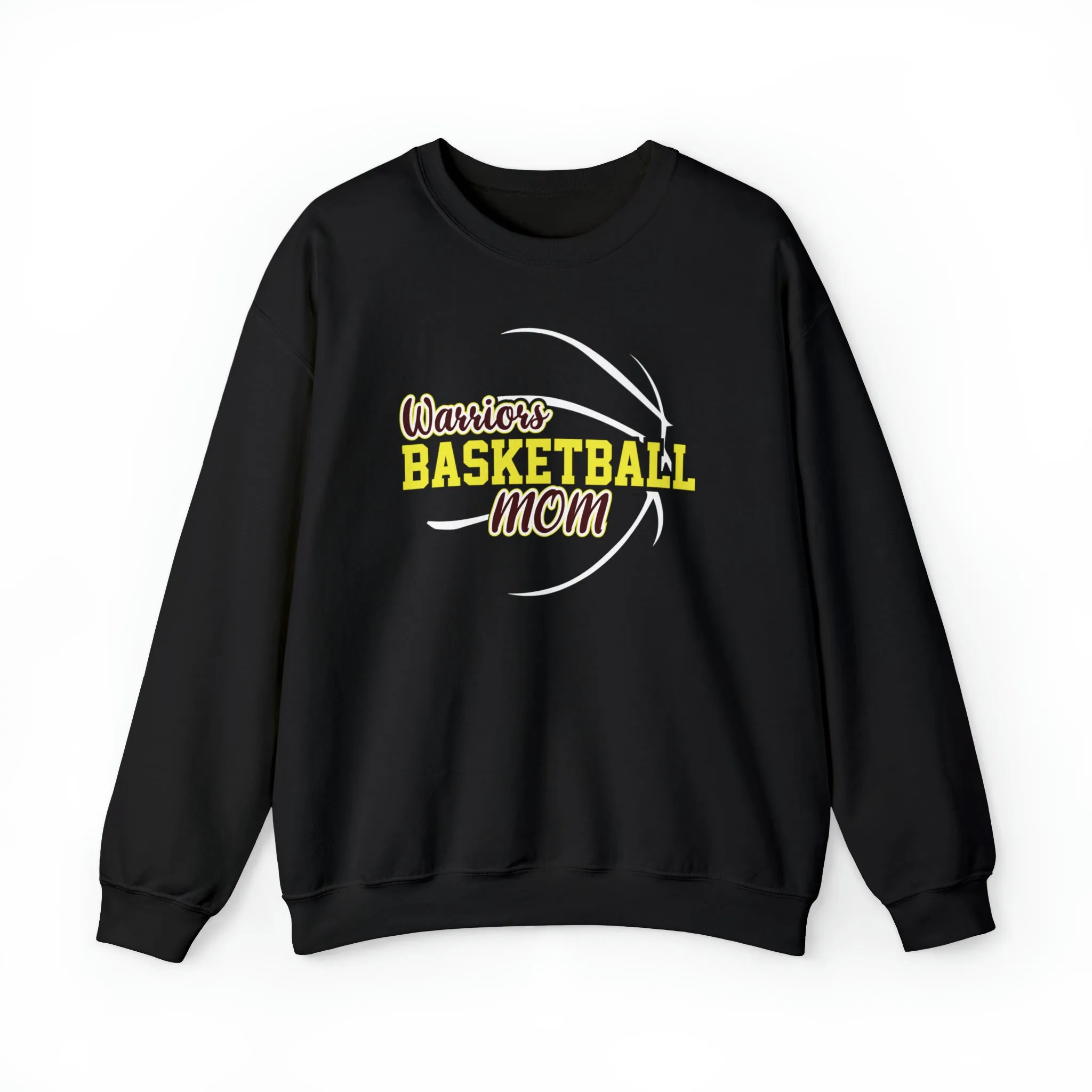 Warriors Basketball Mom Unisex Heavy Blend™ Crewneck Sweatshirt