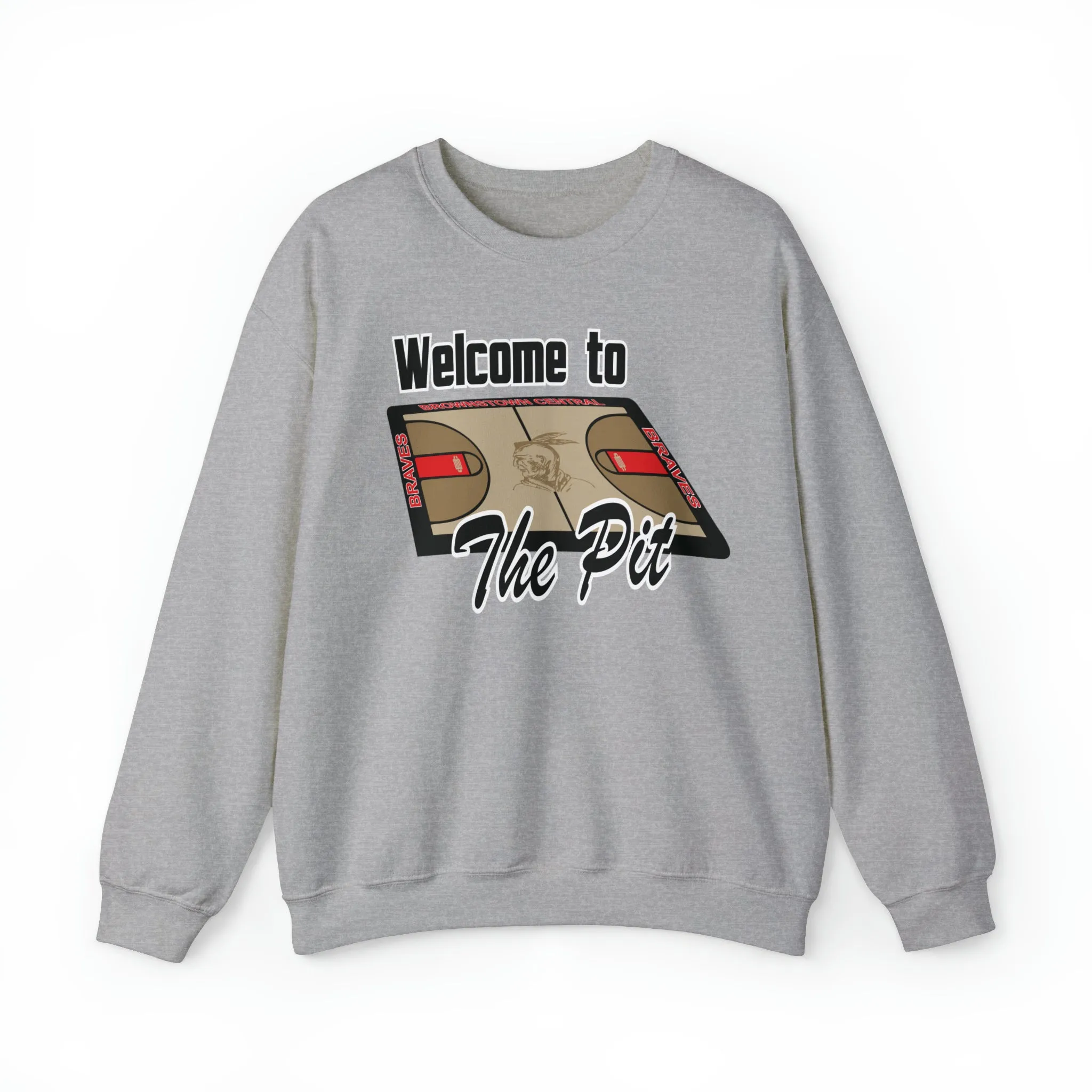 Welcome to The Pit Basketball Unisex Heavy Blend™ Crewneck Sweatshirt