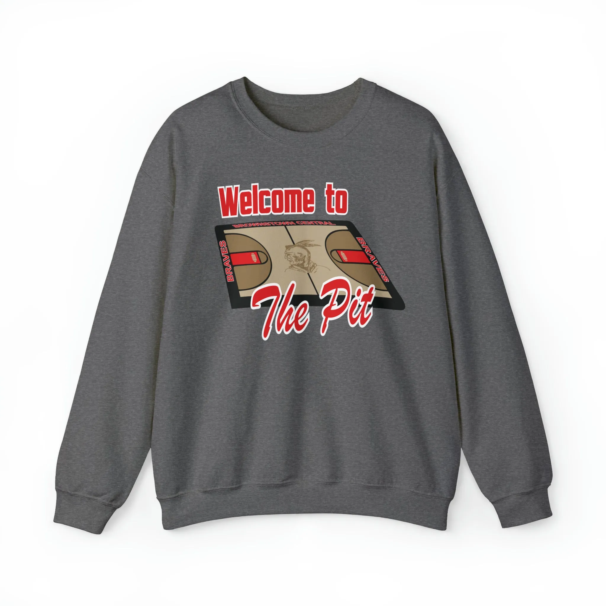 Welcome to The Pit Basketball Unisex Heavy Blend™ Crewneck Sweatshirt