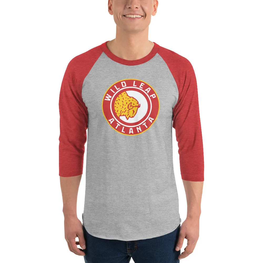 Wild Leap Atlanta Basketball 3/4 Sleeve Raglan Shirt