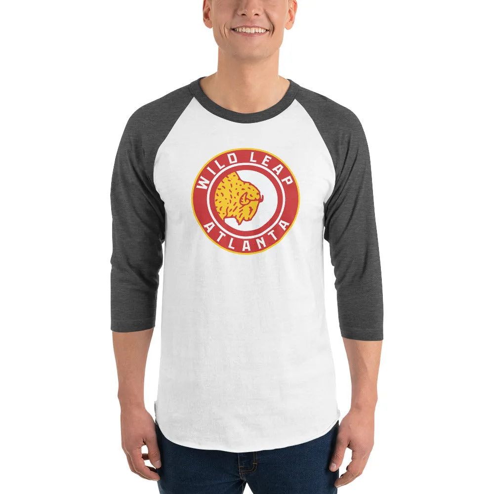 Wild Leap Atlanta Basketball 3/4 Sleeve Raglan Shirt
