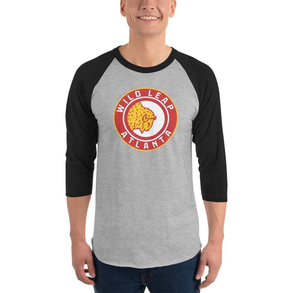 Wild Leap Atlanta Basketball 3/4 Sleeve Raglan Shirt