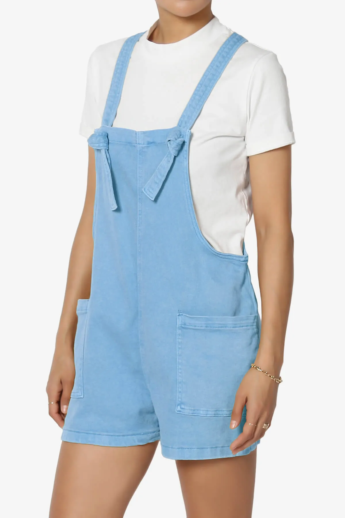Ziggy Washed Denim Short Overall