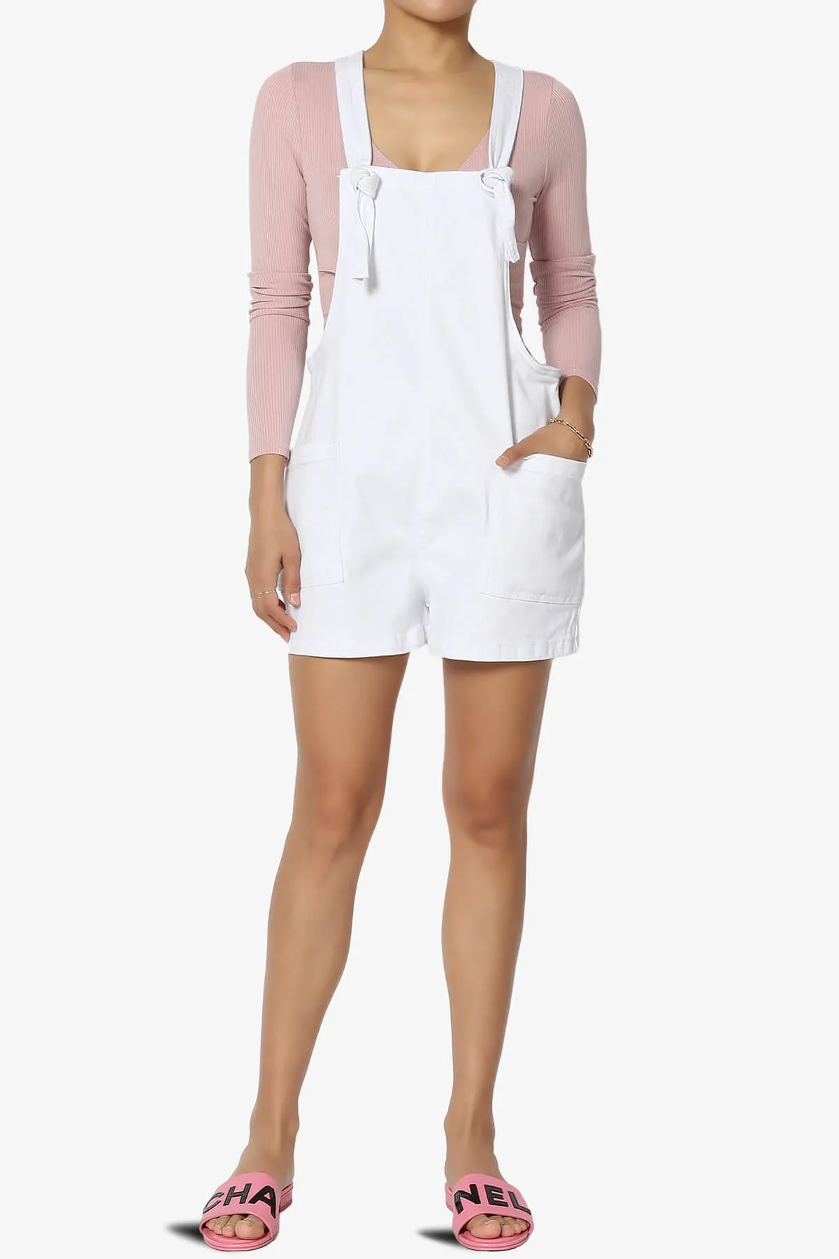 Ziggy Washed Denim Short Overall