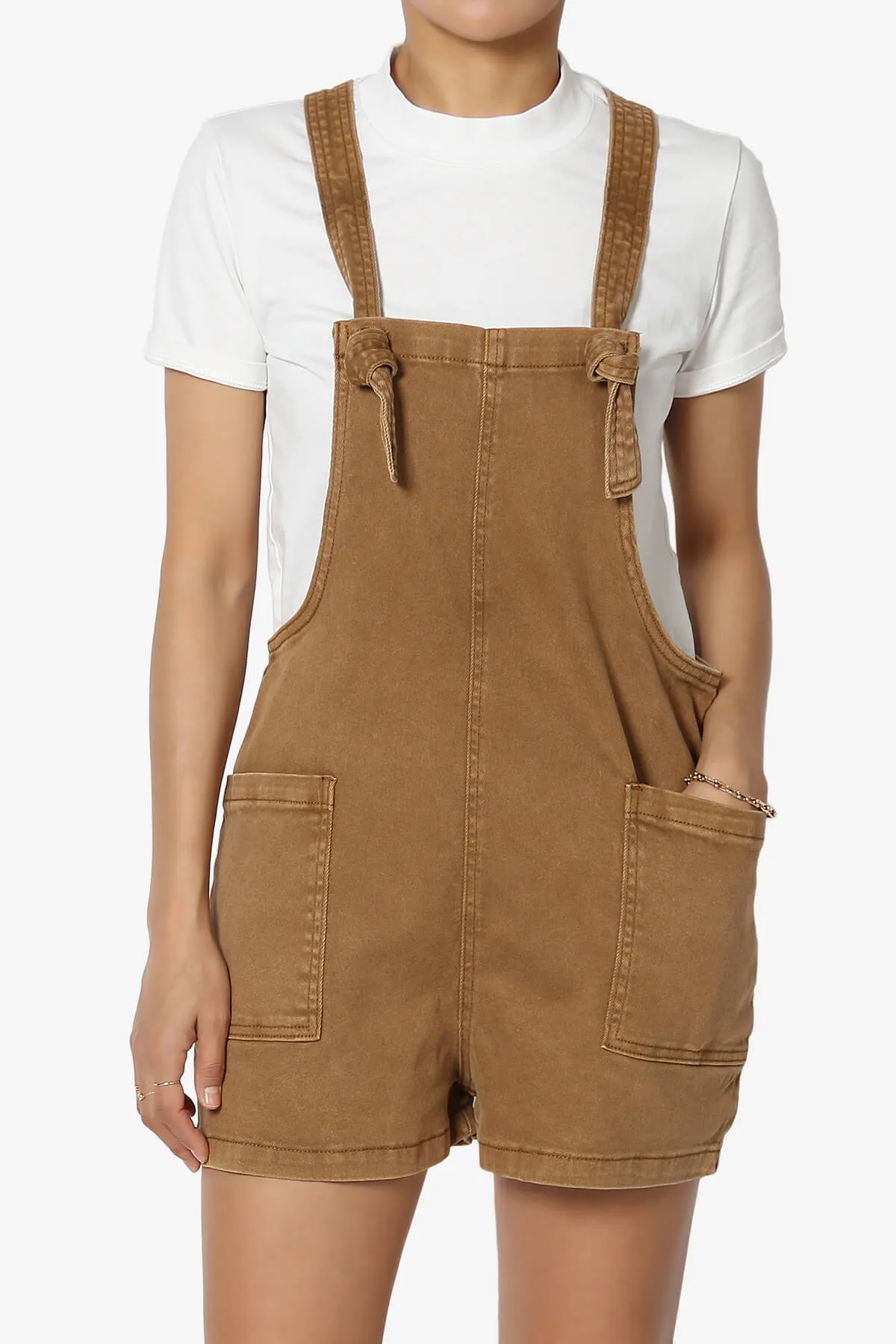 Ziggy Washed Denim Short Overall