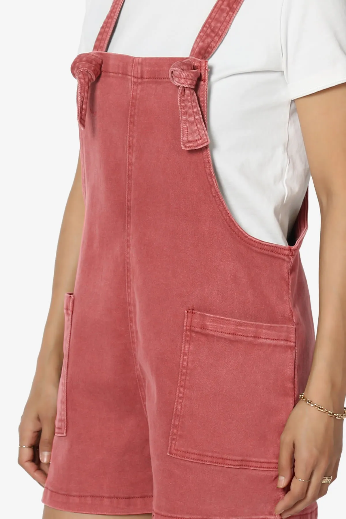 Ziggy Washed Denim Short Overall
