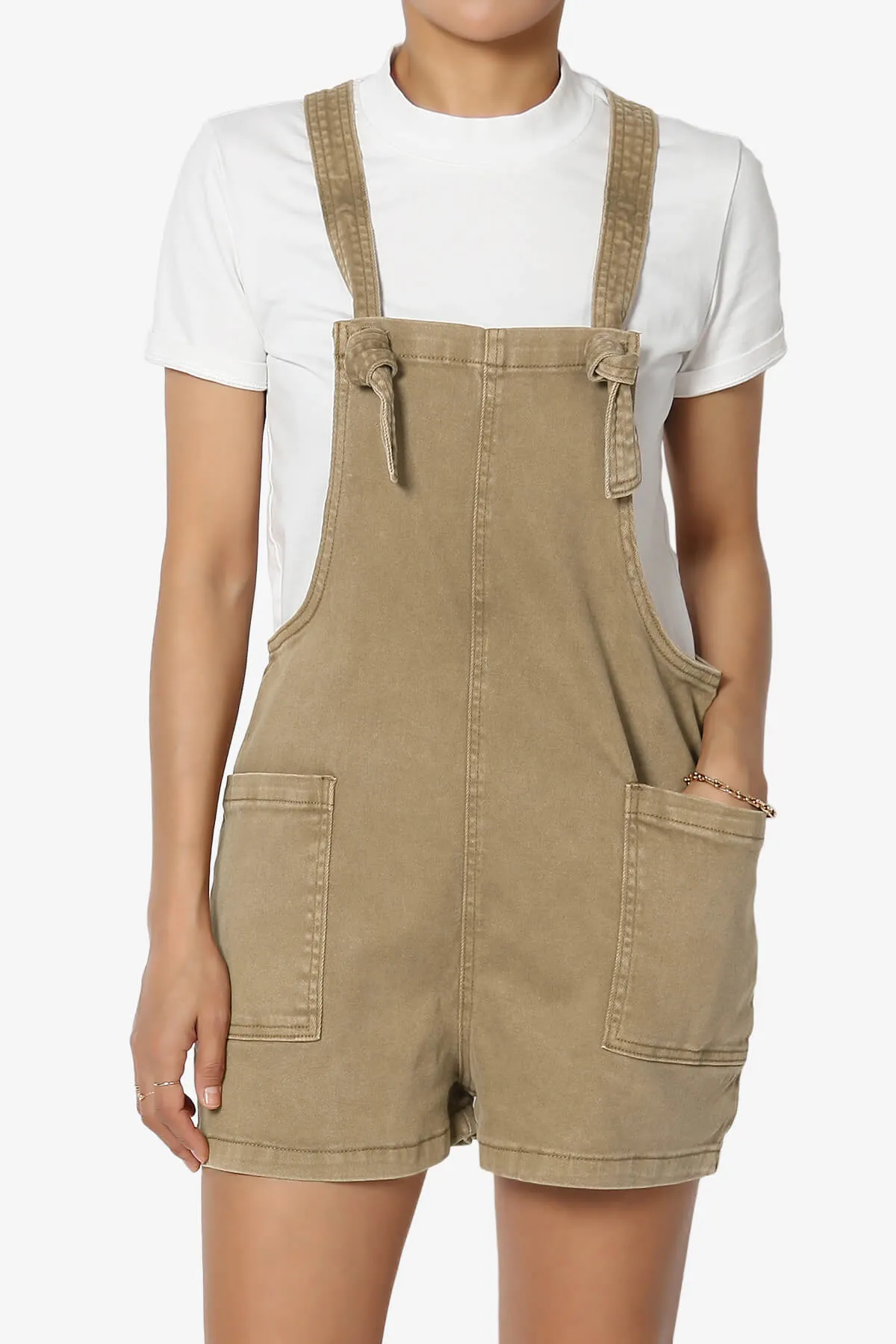 Ziggy Washed Denim Short Overall