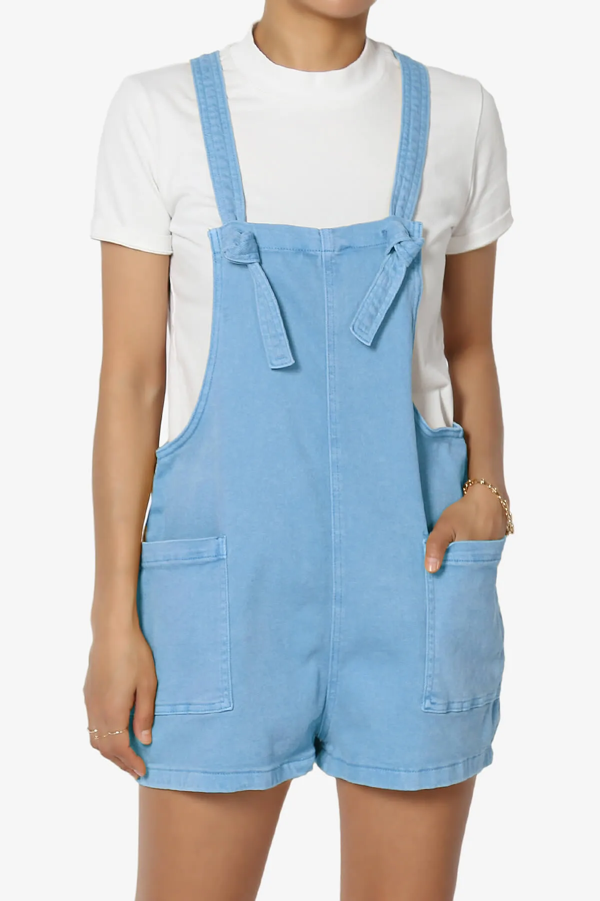 Ziggy Washed Denim Short Overall