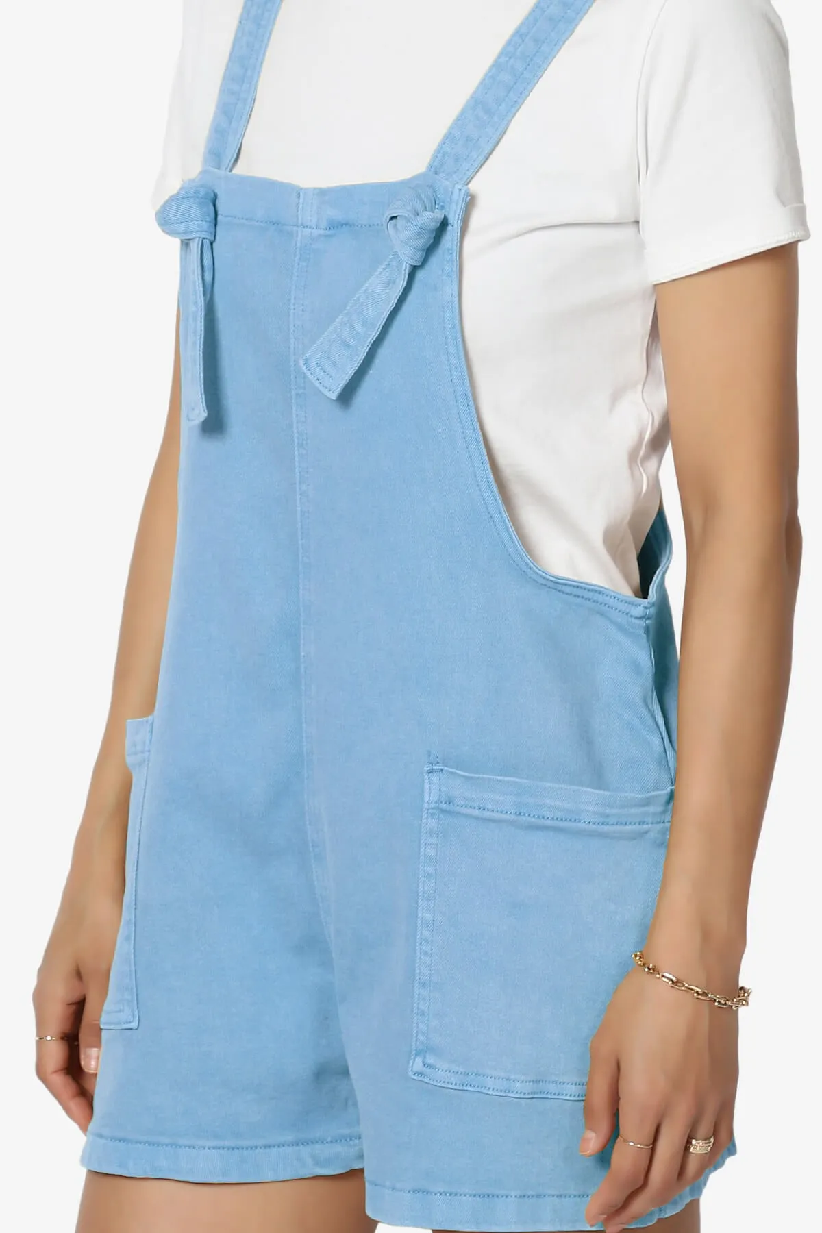 Ziggy Washed Denim Short Overall