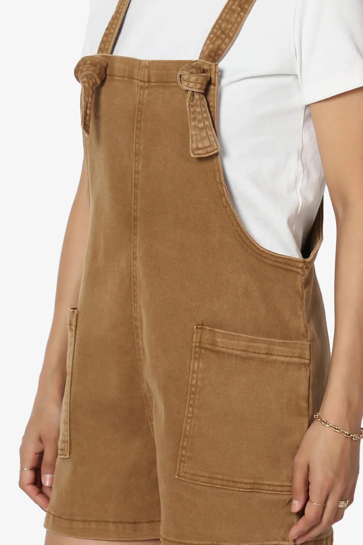 Ziggy Washed Denim Short Overall