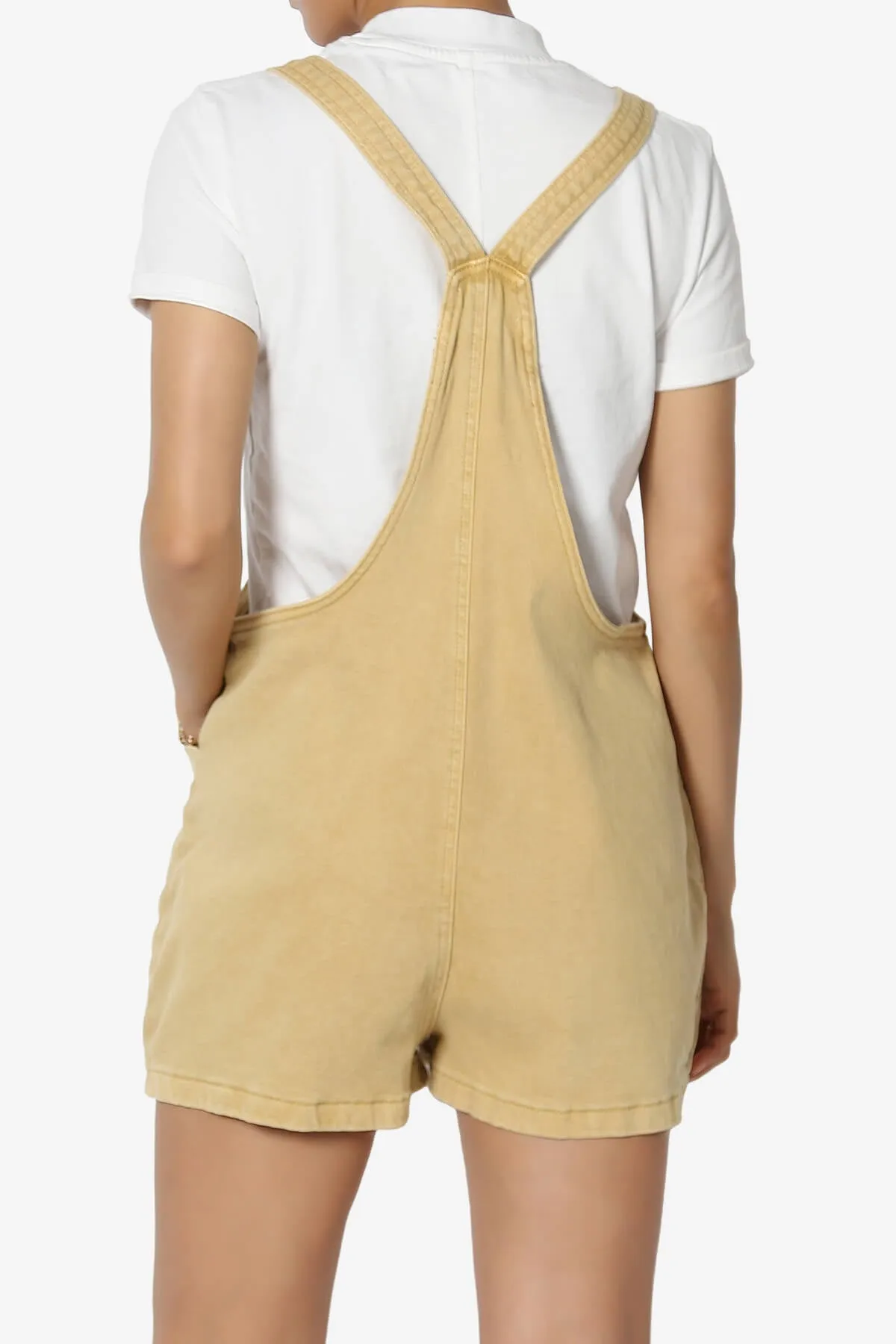 Ziggy Washed Denim Short Overall