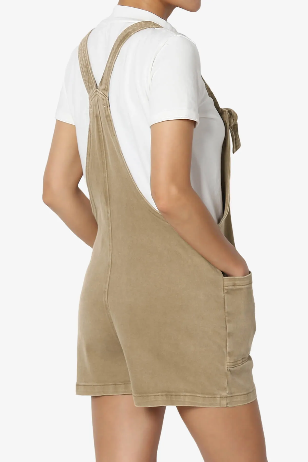 Ziggy Washed Denim Short Overall