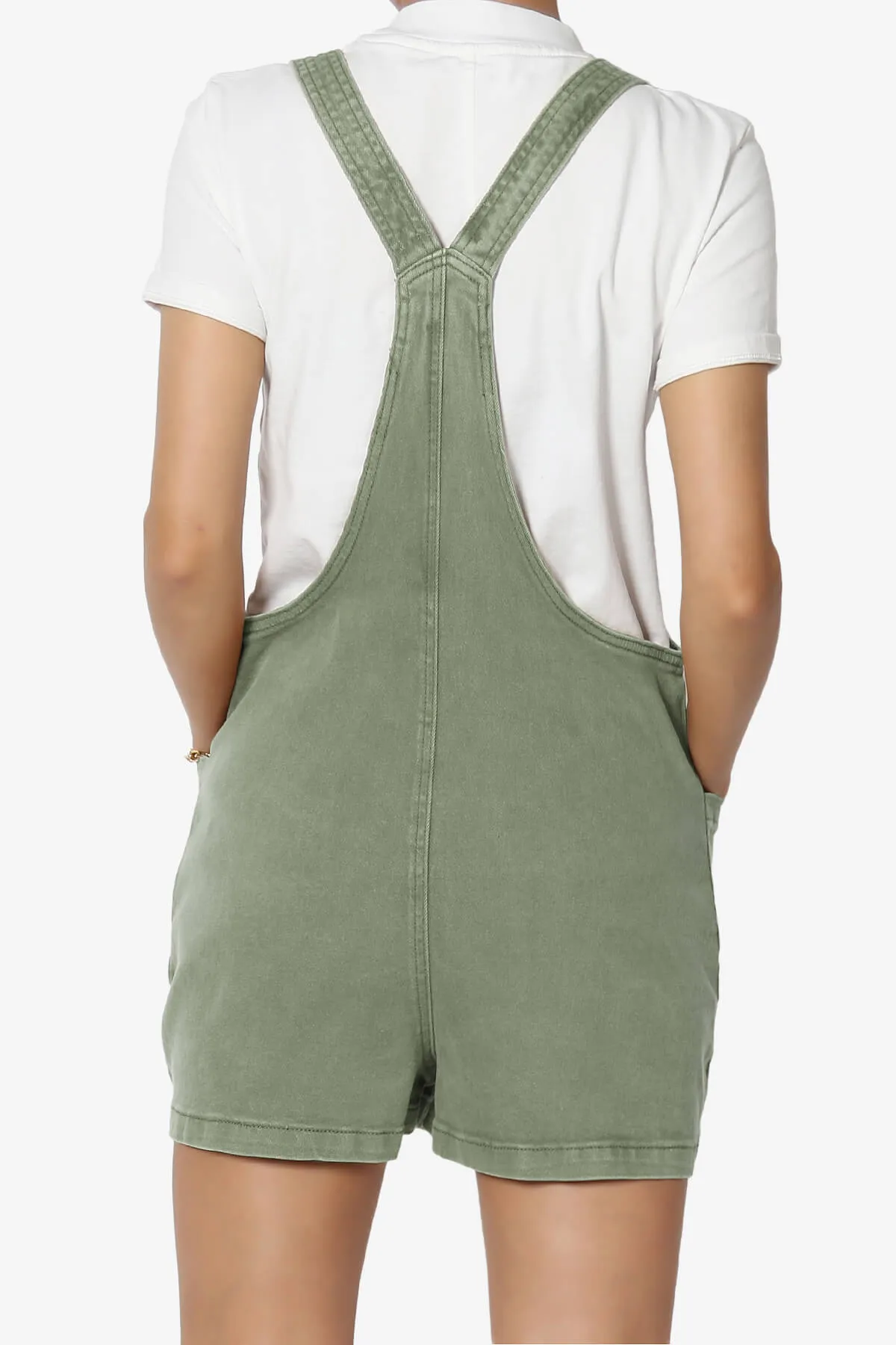 Ziggy Washed Denim Short Overall