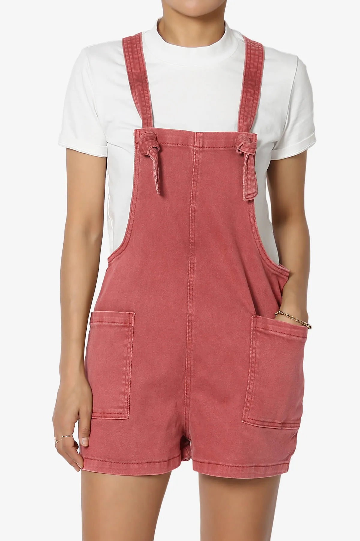 Ziggy Washed Denim Short Overall