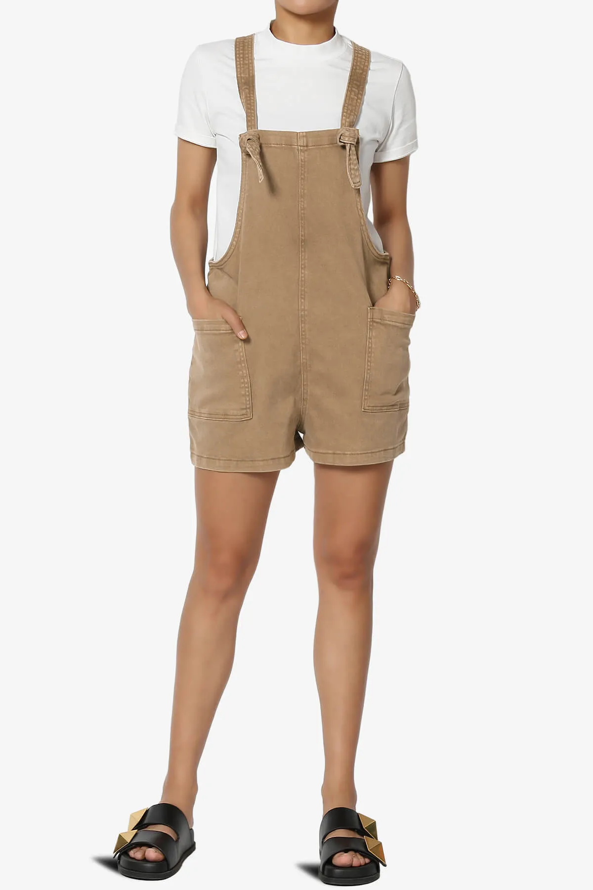 Ziggy Washed Denim Short Overall