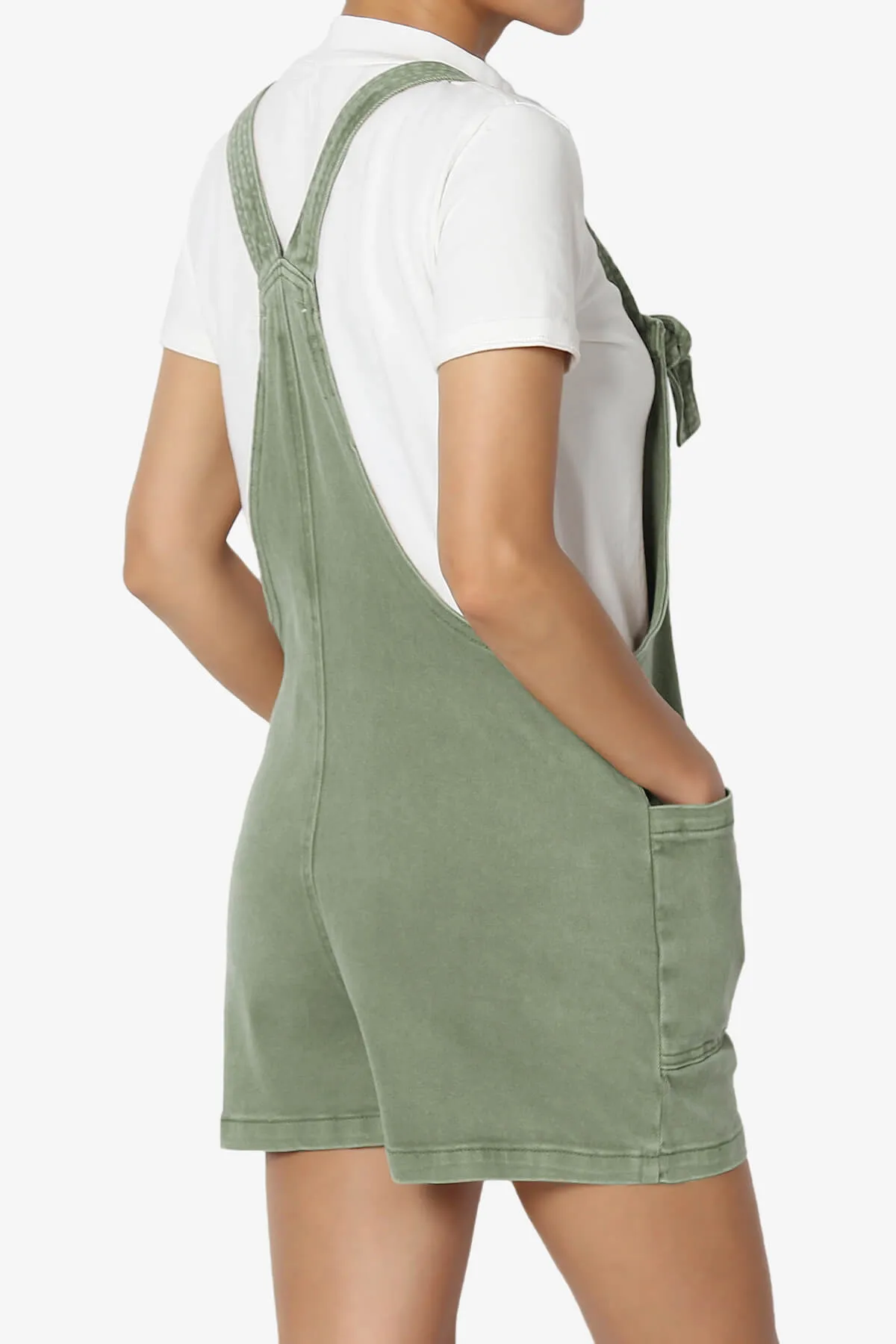Ziggy Washed Denim Short Overall