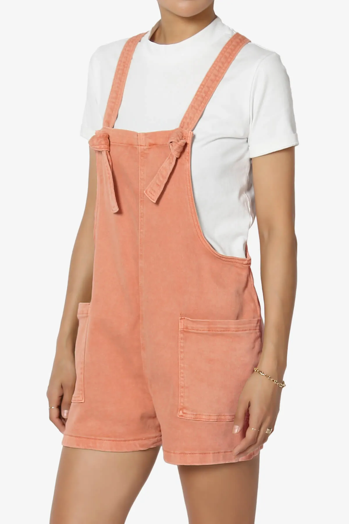 Ziggy Washed Denim Short Overall