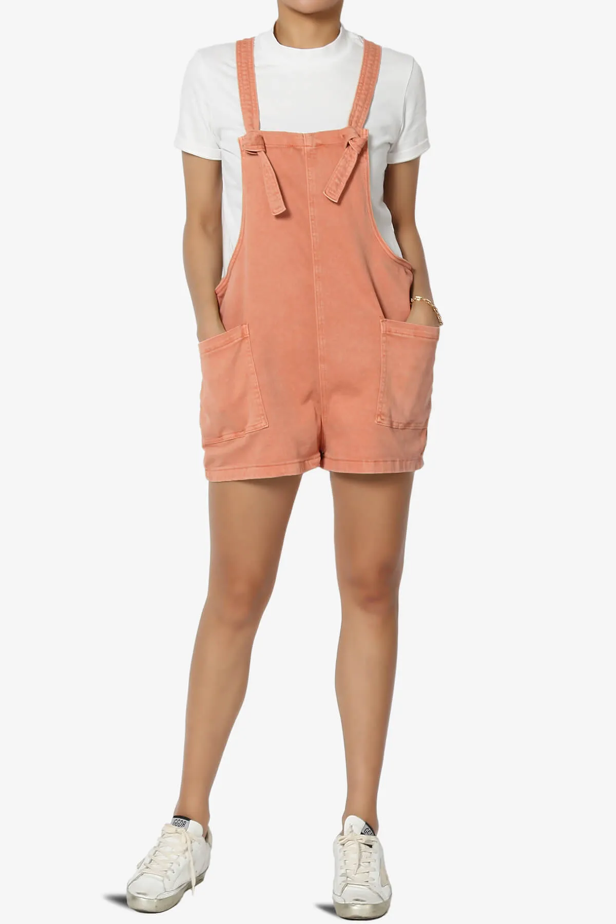 Ziggy Washed Denim Short Overall