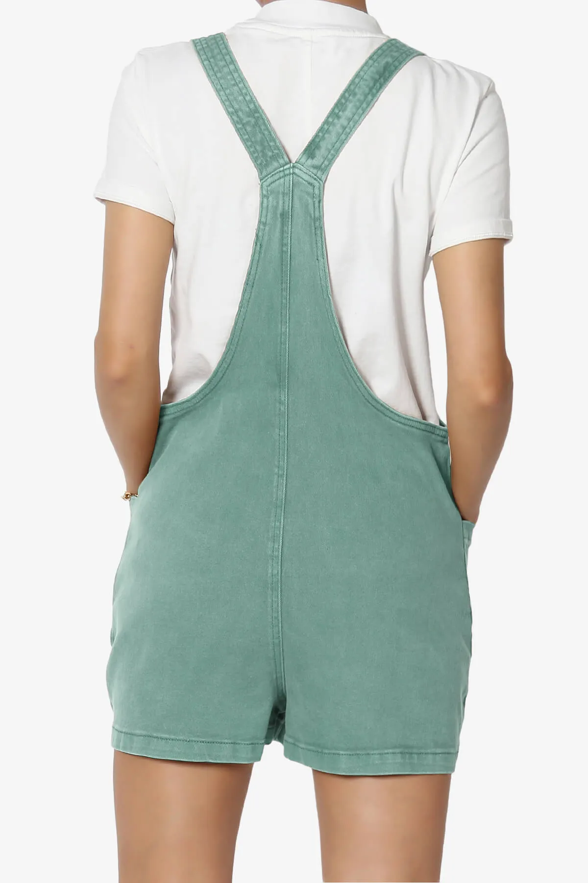 Ziggy Washed Denim Short Overall