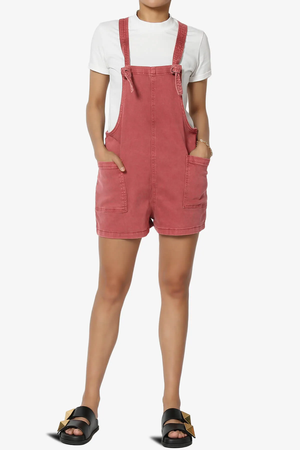Ziggy Washed Denim Short Overall