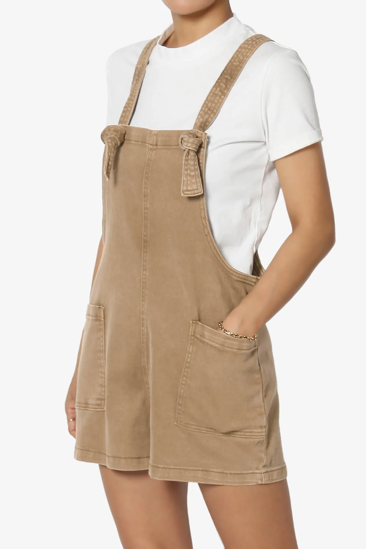 Ziggy Washed Denim Short Overall