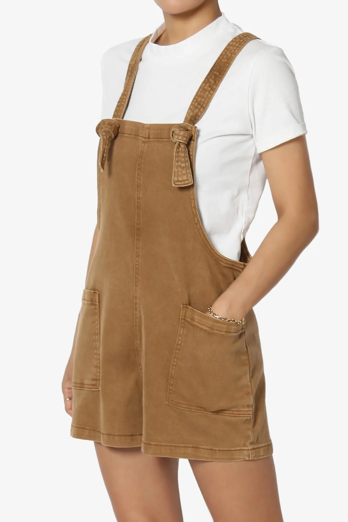 Ziggy Washed Denim Short Overall