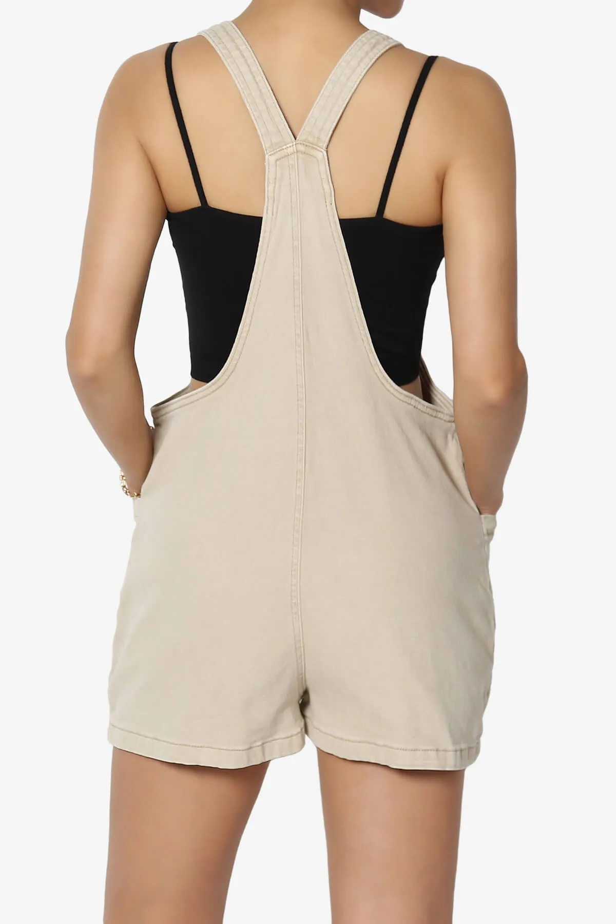 Ziggy Washed Denim Short Overall