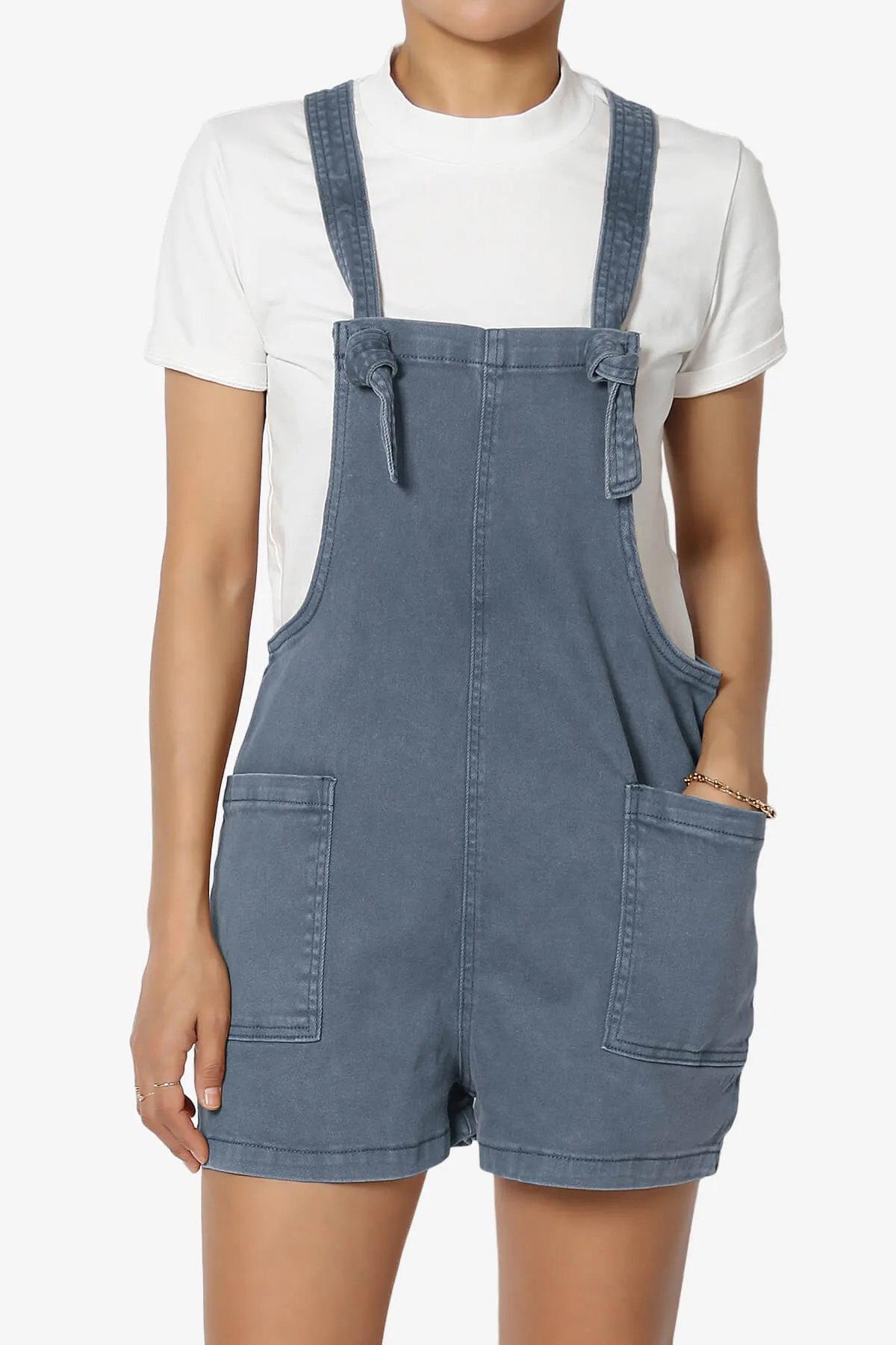 Ziggy Washed Denim Short Overall