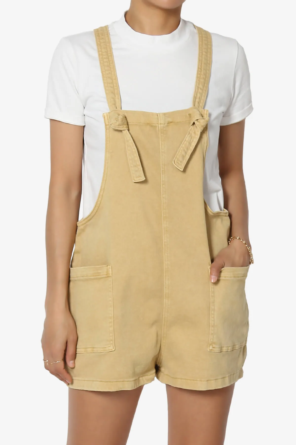 Ziggy Washed Denim Short Overall
