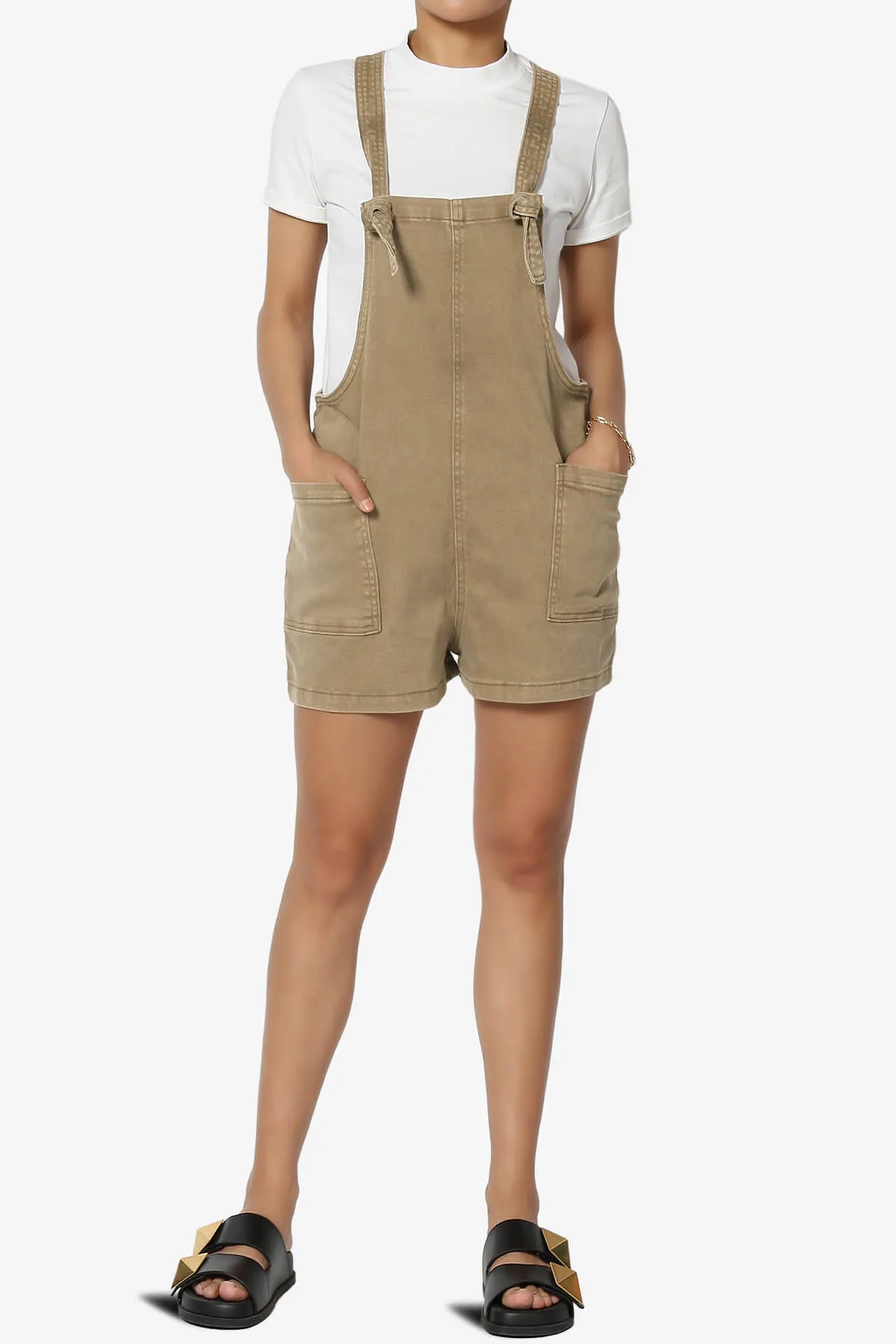 Ziggy Washed Denim Short Overall