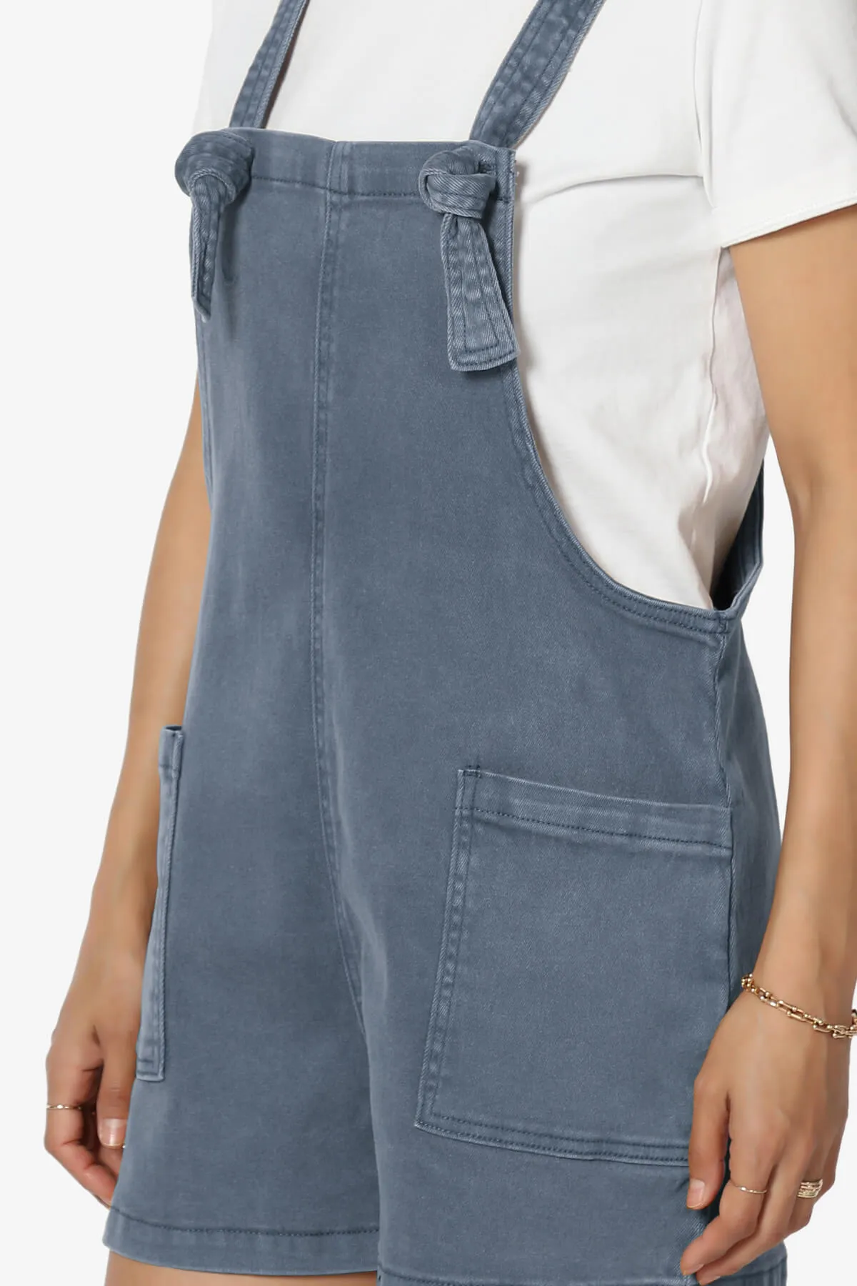 Ziggy Washed Denim Short Overall