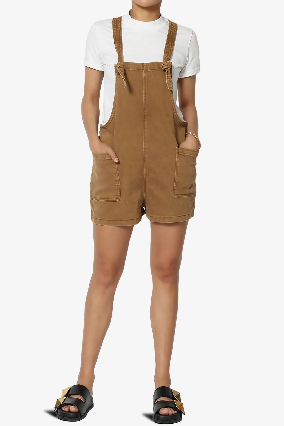Ziggy Washed Denim Short Overall