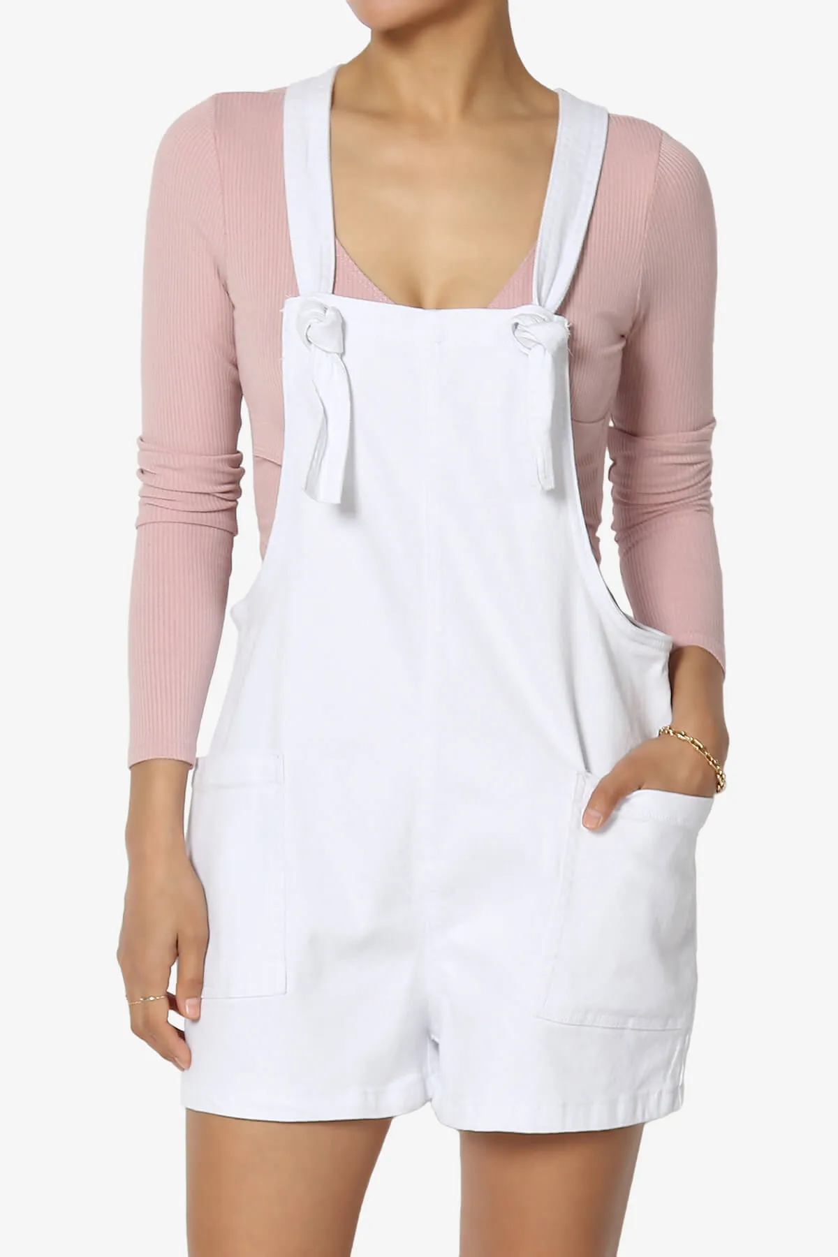 Ziggy Washed Denim Short Overall