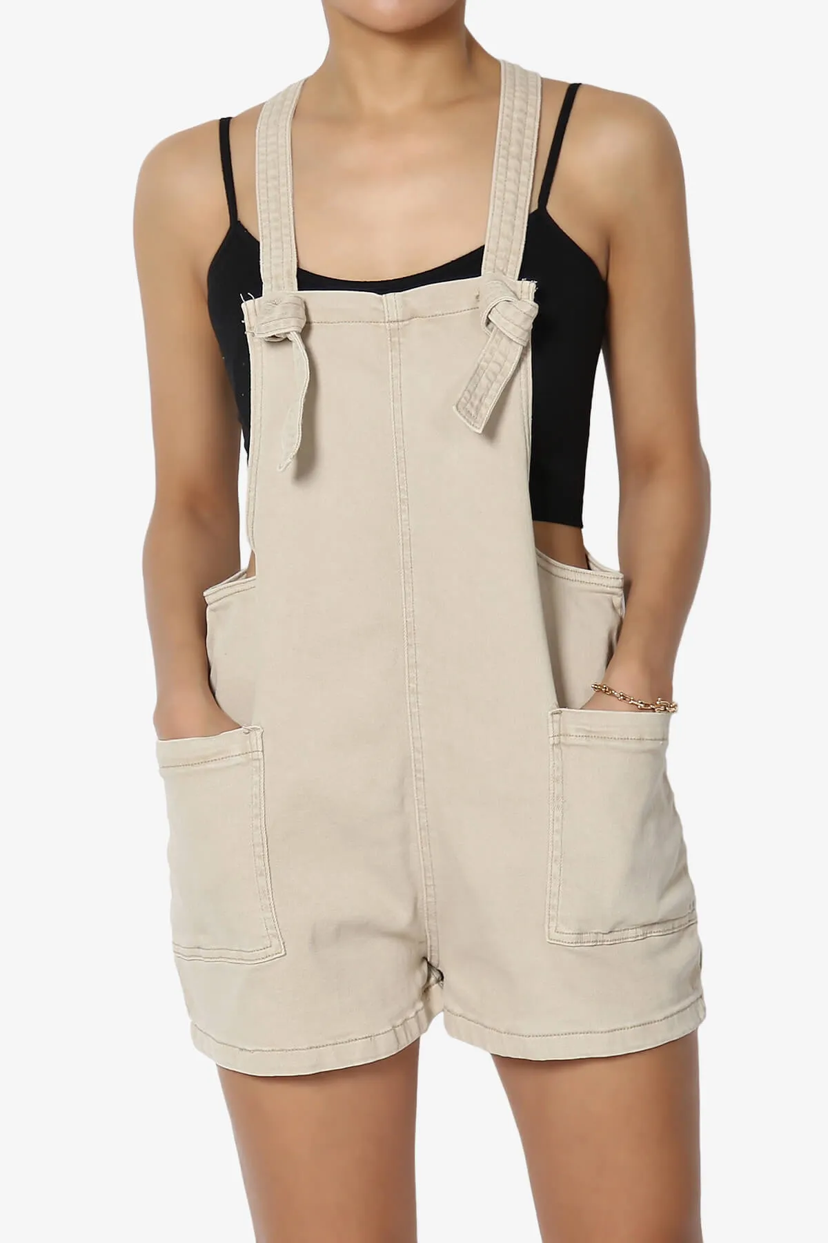 Ziggy Washed Denim Short Overall