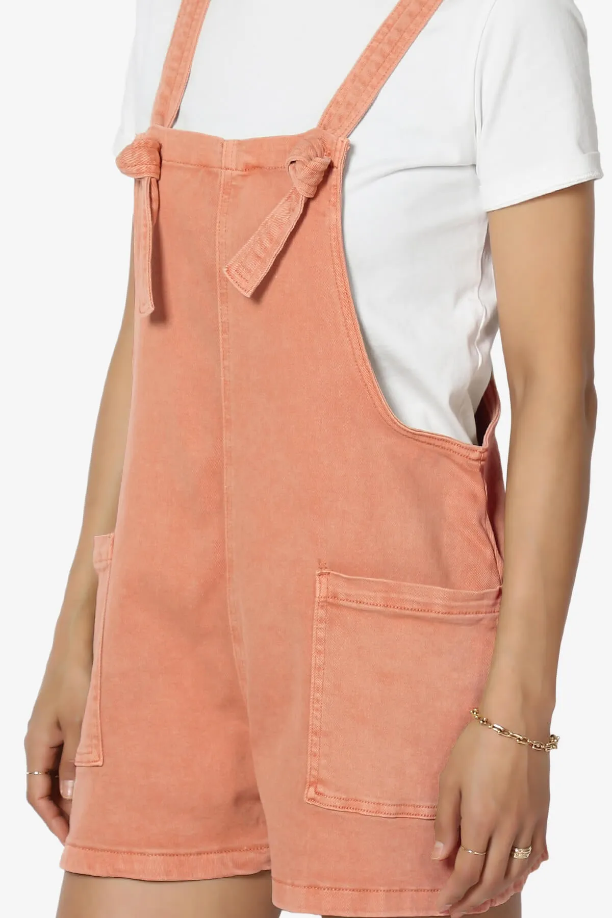 Ziggy Washed Denim Short Overall