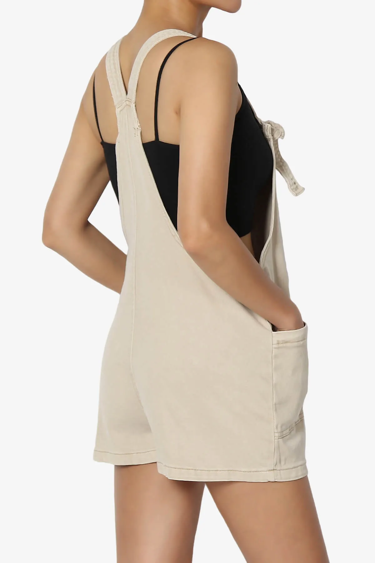 Ziggy Washed Denim Short Overall