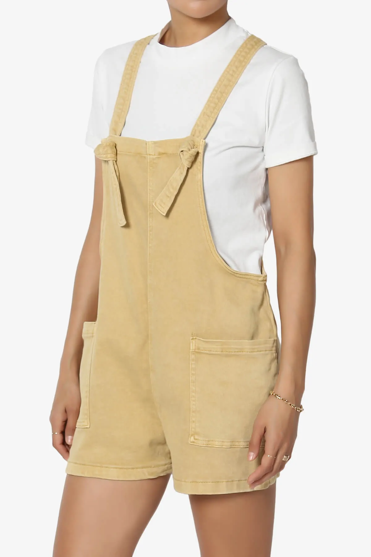 Ziggy Washed Denim Short Overall