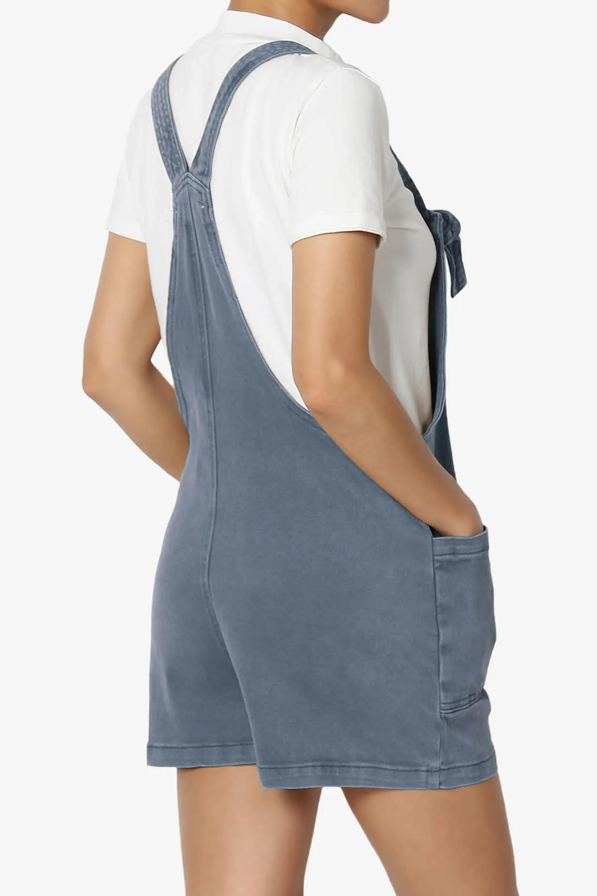 Ziggy Washed Denim Short Overall