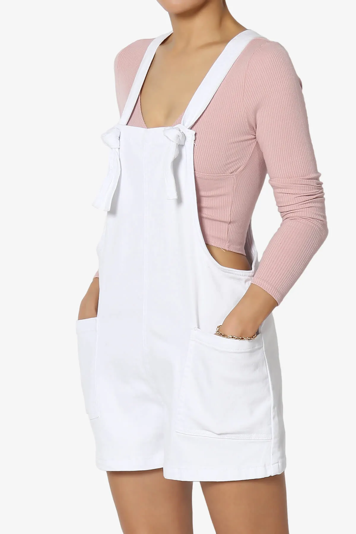 Ziggy Washed Denim Short Overall