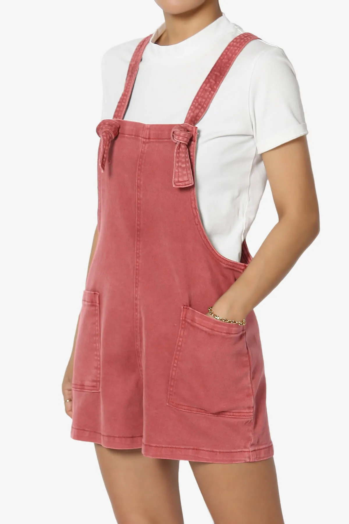 Ziggy Washed Denim Short Overall