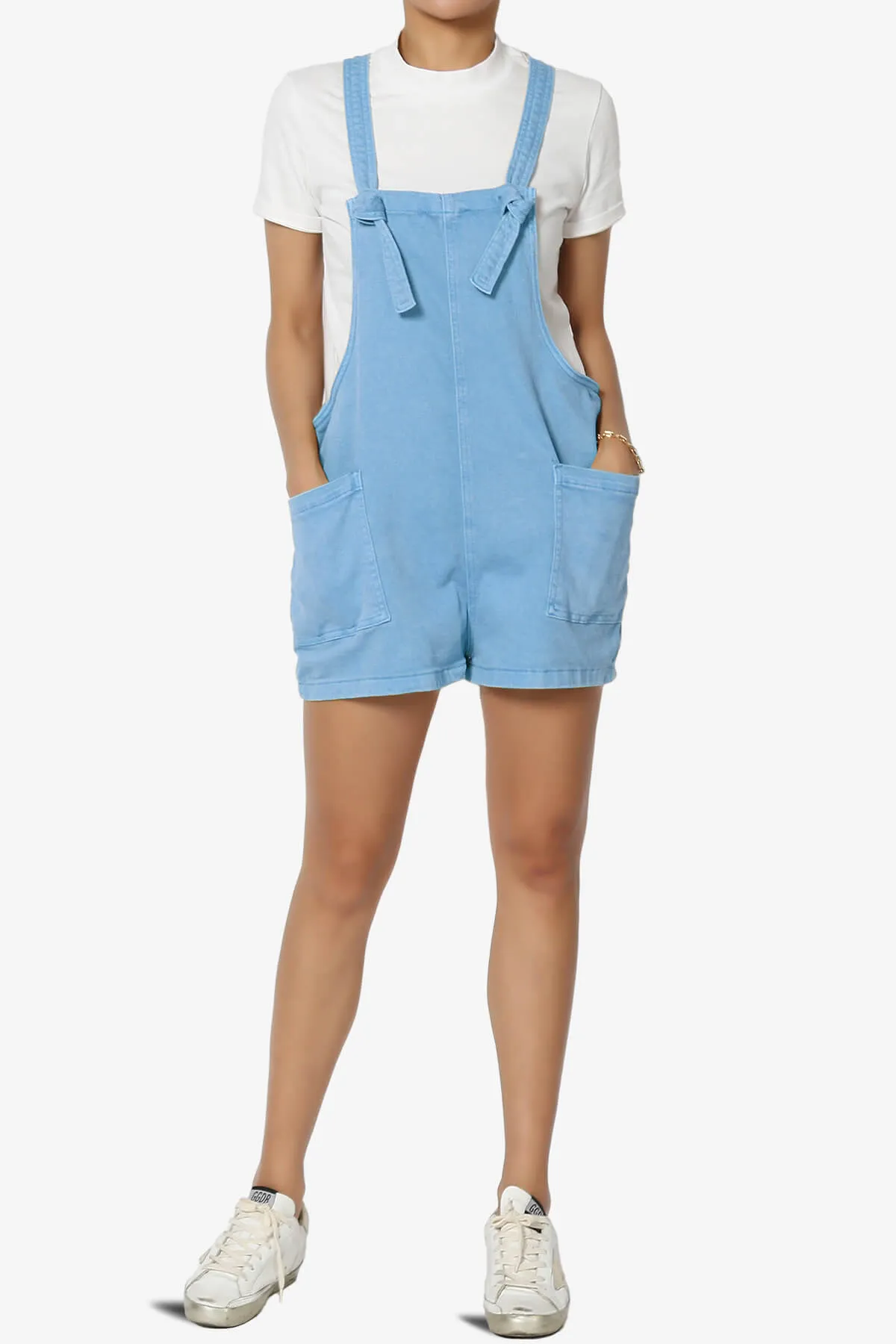 Ziggy Washed Denim Short Overall