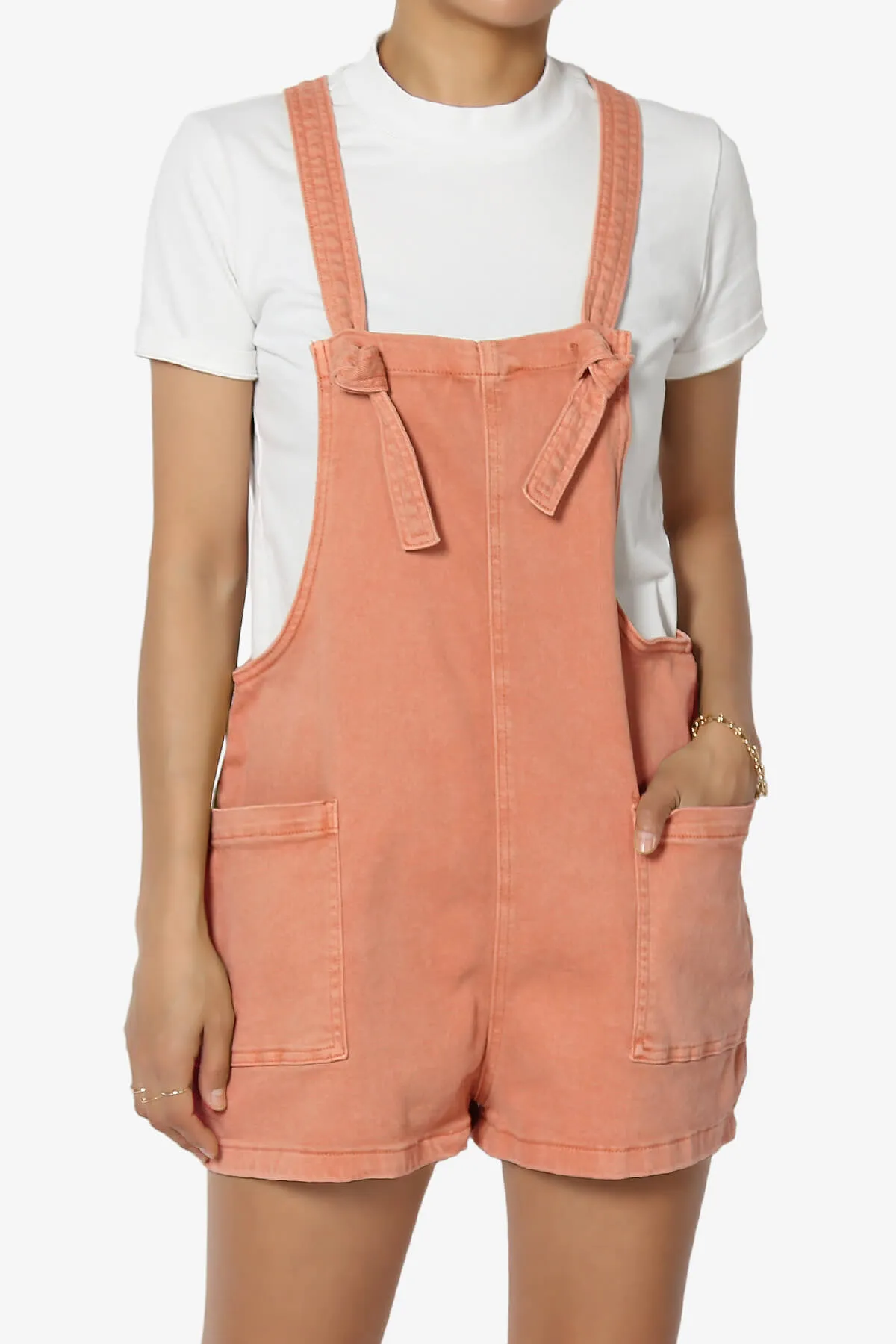 Ziggy Washed Denim Short Overall