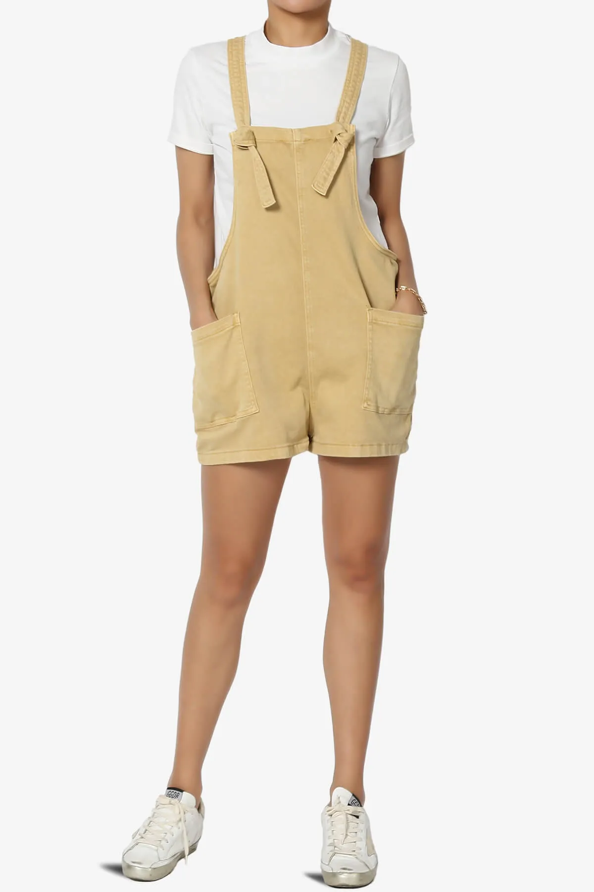 Ziggy Washed Denim Short Overall