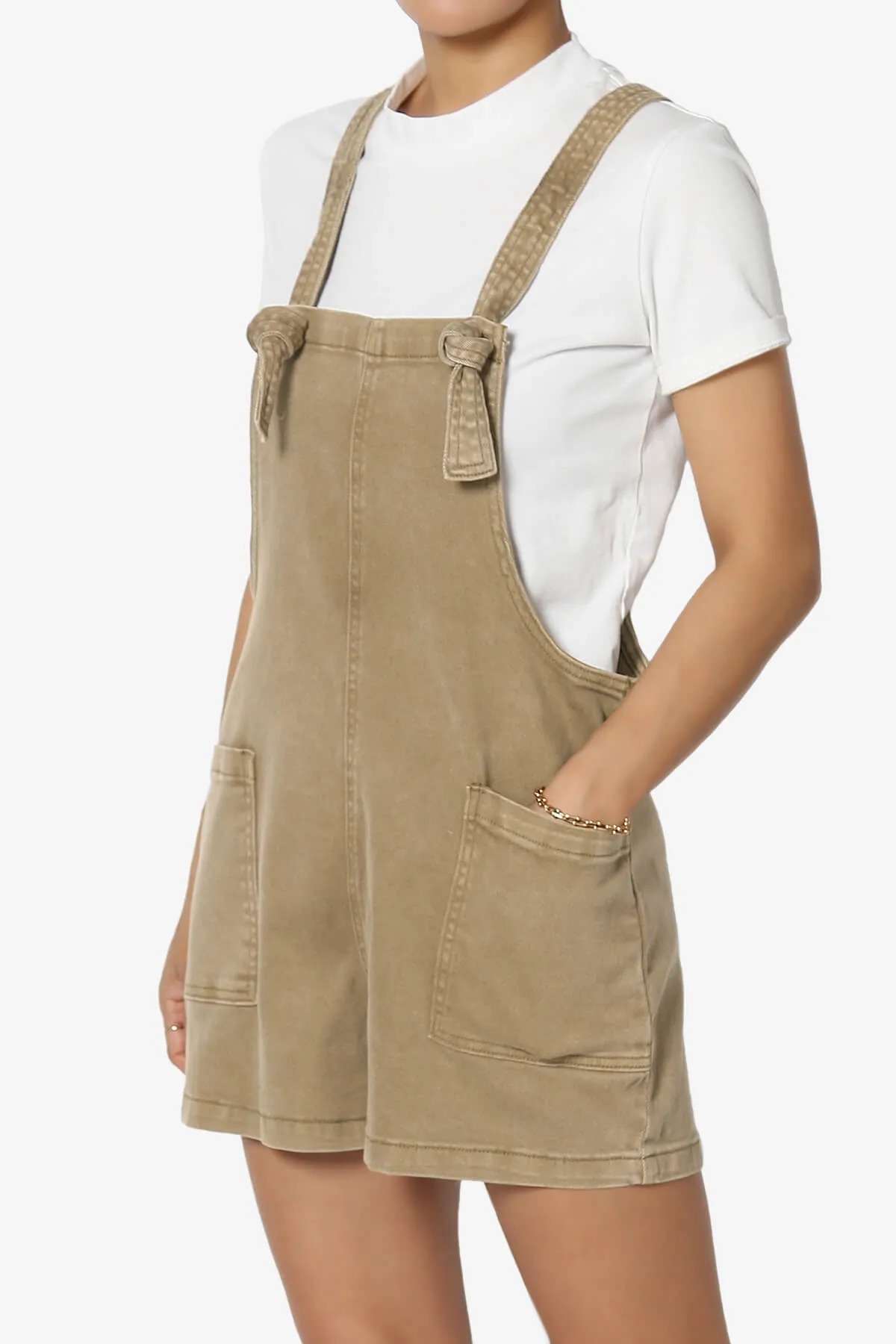 Ziggy Washed Denim Short Overall