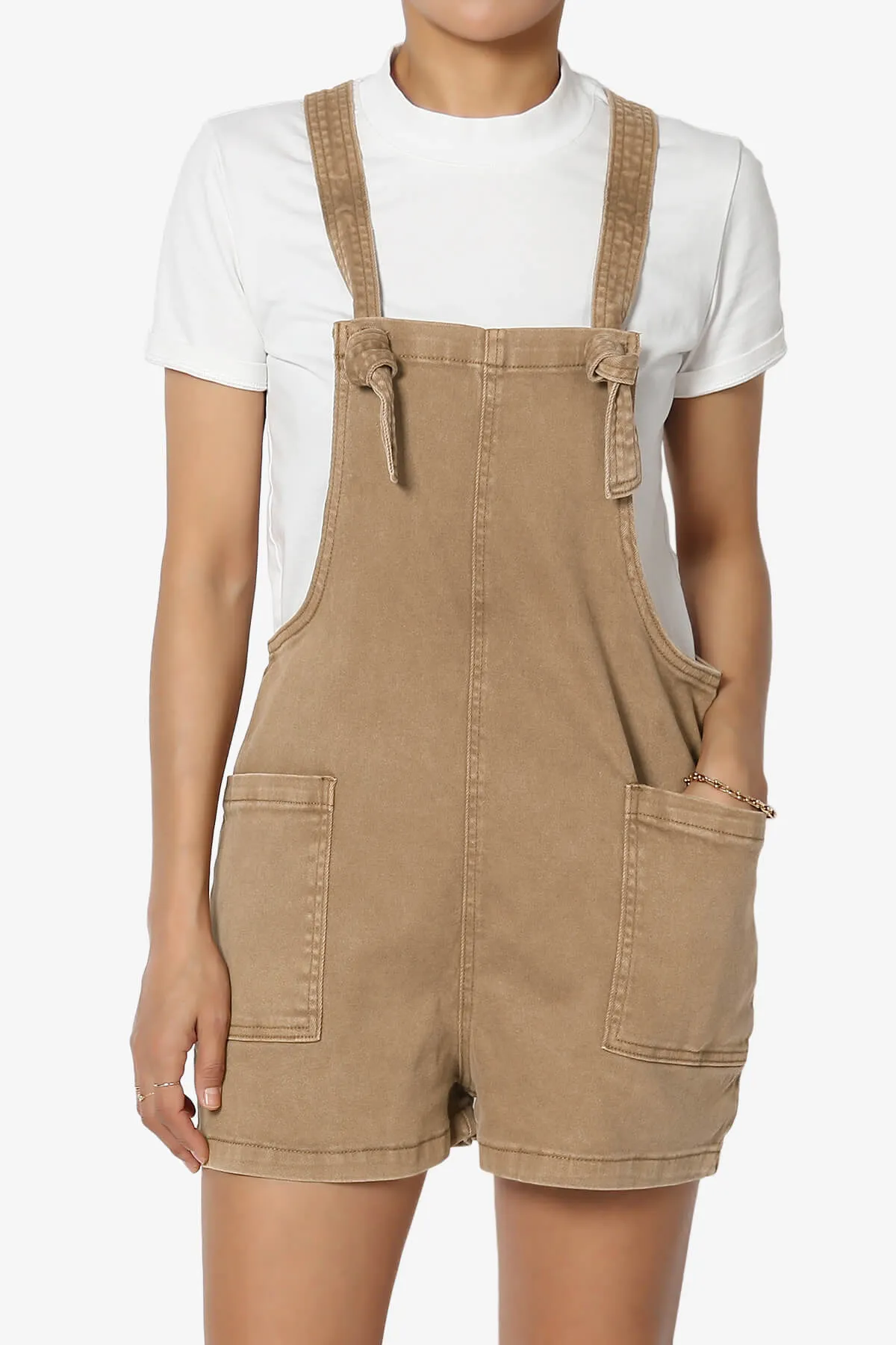 Ziggy Washed Denim Short Overall